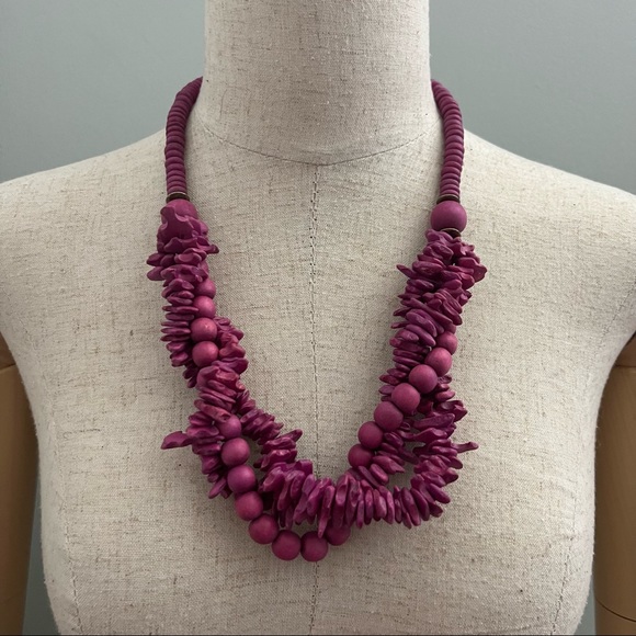 Colorful Wooden Safari Ethnic Bohemian Vintage Necklace Assortment - Picture 9 of 11